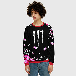 Свитшот мужской Monster energy sakura, цвет: 3D-красный — фото 2