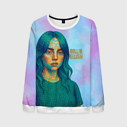 Свитшот мужской Билли Айлиш из мозаики, цвет: 3D-белый