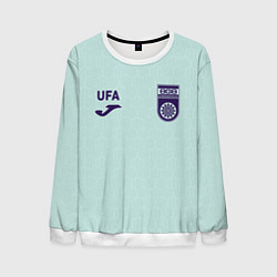Мужской свитшот Фк Уфа - мятный цвет и текстура