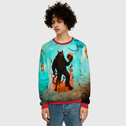 Свитшот мужской Bones в стиле демона, цвет: 3D-красный — фото 2