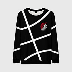 Мужской свитшот Трэйл Блэйзерс - черный мяч