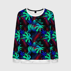 Свитшот мужской Palm neon, цвет: 3D-белый