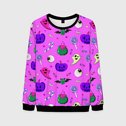 Свитшот мужской Halloween pink, цвет: 3D-черный