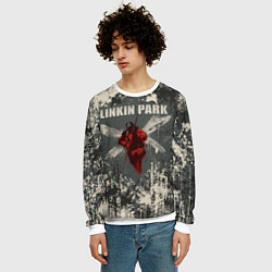 Свитшот мужской Linkin Park - Hybrid Theory, цвет: 3D-белый — фото 2