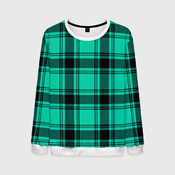Мужской свитшот Checkered turquoise