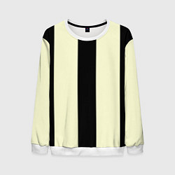 Свитшот мужской Color black beige line, цвет: 3D-белый