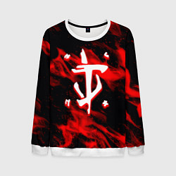 Свитшот мужской Doom красный огонь марса, цвет: 3D-белый