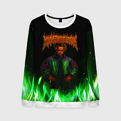 Свитшот мужской XXXTentacion hardcore, цвет: 3D-белый