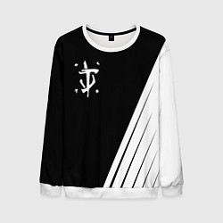 Свитшот мужской Doom white geometry, цвет: 3D-белый