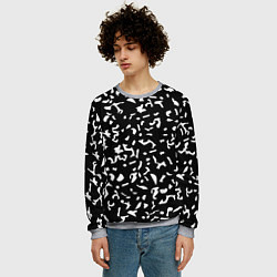 Свитшот мужской Черный камуфляж, цвет: 3D-меланж — фото 2