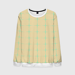 Мужской свитшот Color beige green crosses