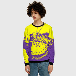 Свитшот мужской Бабочка-абстракция, цвет: 3D-черный — фото 2