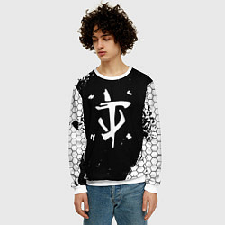 Свитшот мужской Doom соты краски, цвет: 3D-белый — фото 2