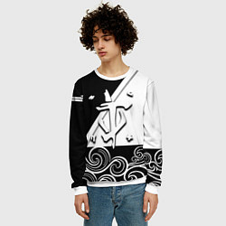 Свитшот мужской Doom стильная геометрия, цвет: 3D-белый — фото 2