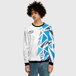 Свитшот мужской Субару - фрагменты, цвет: 3D-черный — фото 2