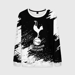 Свитшот мужской Тоттенхэм белые брызги красок, цвет: 3D-белый