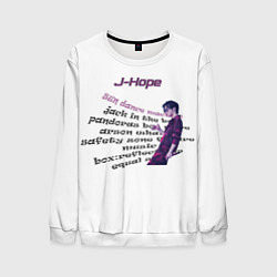 Свитшот мужской J-Hope - BTS, цвет: 3D-белый