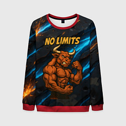 Свитшот мужской No limits сильный бык, цвет: 3D-красный