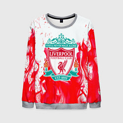 Свитшот мужской Liverpool розовый огонь, цвет: 3D-меланж