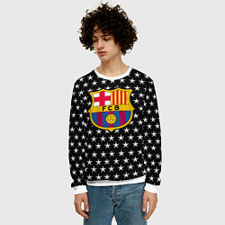 Свитшот мужской Barcelona звезды, цвет: 3D-белый — фото 2