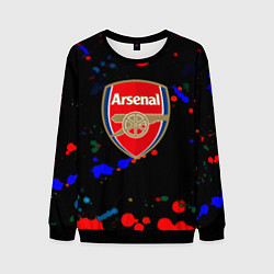 Мужской свитшот Arsenal неоновые брызги красок