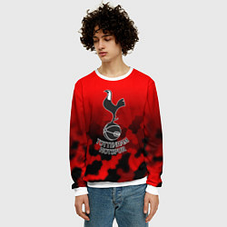 Свитшот мужской Тоттенхэм Хотспур камуфляж красный, цвет: 3D-белый — фото 2