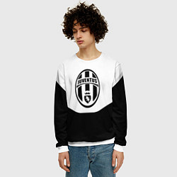 Свитшот мужской Juventus полосы, цвет: 3D-белый — фото 2