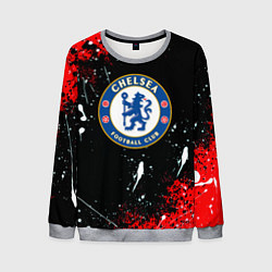 Свитшот мужской Chelsea брызги красок текстура, цвет: 3D-меланж