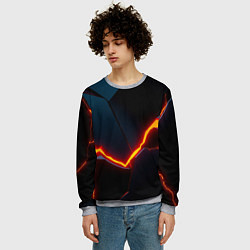 Свитшот мужской Breaking block, цвет: 3D-меланж — фото 2