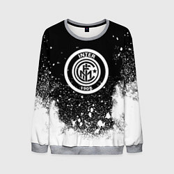 Свитшот мужской Inter белый всплеск краско, цвет: 3D-меланж