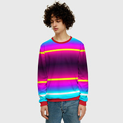 Свитшот мужской Color neon, цвет: 3D-красный — фото 2