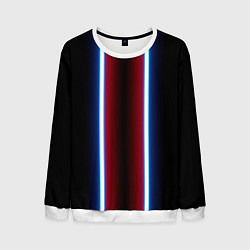 Свитшот мужской Color white blue red neon, цвет: 3D-белый
