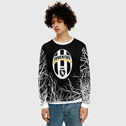 Свитшот мужской Ювентус деревья белые, цвет: 3D-белый — фото 2