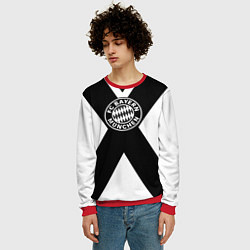 Свитшот мужской Бавария Мюнхен полосы, цвет: 3D-красный — фото 2