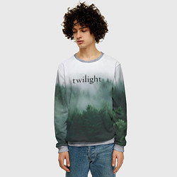 Свитшот мужской Twilight forest, цвет: 3D-меланж — фото 2