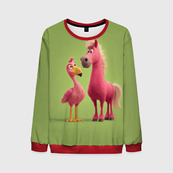 Свитшот мужской Розовые они такие, цвет: 3D-красный