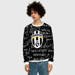 Свитшот мужской Ювентус физика символы, цвет: 3D-белый — фото 2