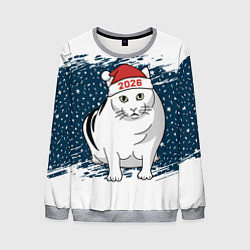 Свитшот мужской Кот Бендер - 2026, цвет: 3D-меланж