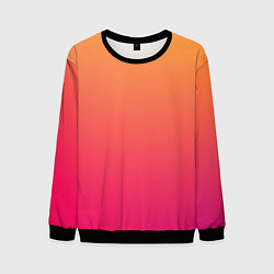 Свитшот мужской Color orange pink, цвет: 3D-черный
