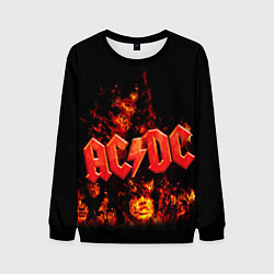 Мужской свитшот AC/DC Flame