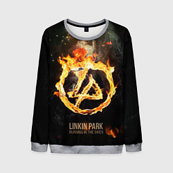 Свитшот мужской Linkin Park: Burning the skies, цвет: 3D-меланж