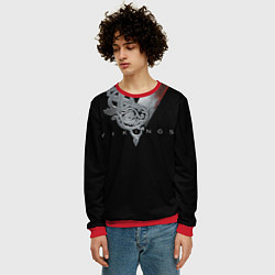 Свитшот мужской Vikings Emblem, цвет: 3D-красный — фото 2