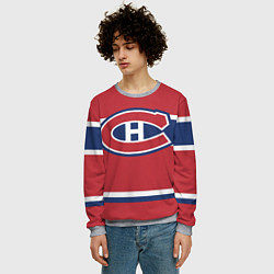 Свитшот мужской Montreal Canadiens, цвет: 3D-меланж — фото 2