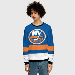 Свитшот мужской New York Islanders, цвет: 3D-черный — фото 2
