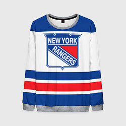 Свитшот мужской New York Rangers, цвет: 3D-меланж