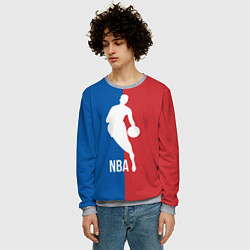 Свитшот мужской Эмблема NBA, цвет: 3D-меланж — фото 2