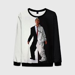 Свитшот мужской Eminem: Black & White, цвет: 3D-черный
