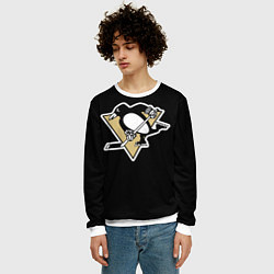 Свитшот мужской Pittsburgh Penguins: Crosby, цвет: 3D-белый — фото 2