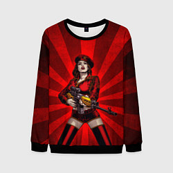 Свитшот мужской Red alert girl, цвет: 3D-черный