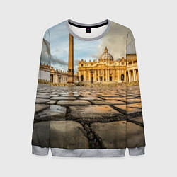 Свитшот мужской Площадь святого Петра, цвет: 3D-меланж
